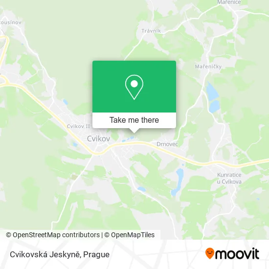 Карта Cvikovská Jeskyně