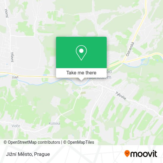 Jižní Město map