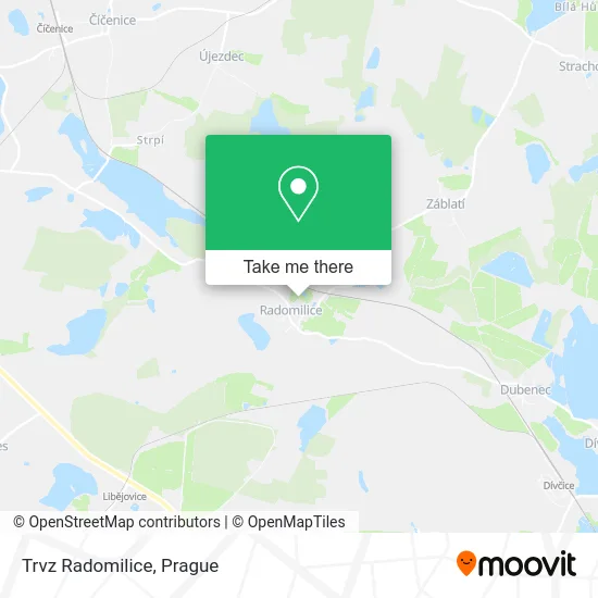 Карта Trvz Radomilice