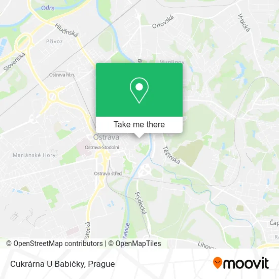 Карта Cukrárna U Babičky