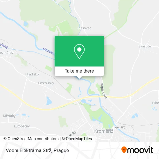 Карта Vodní Elektrárna Strž