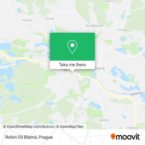 Карта Robin Oil Blatná