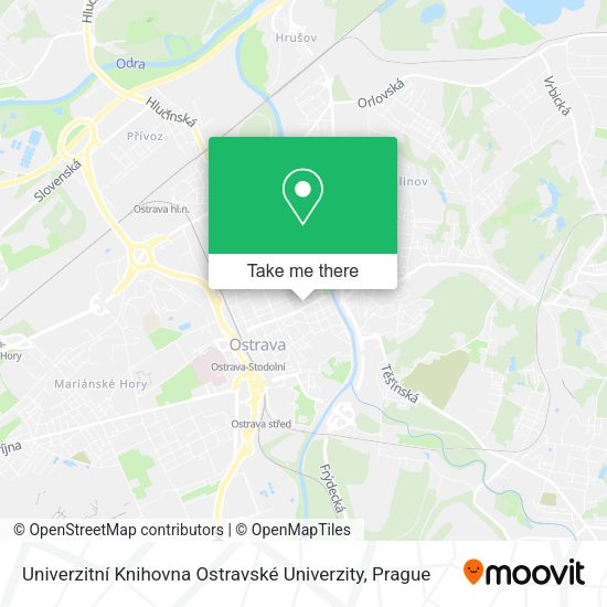 Univerzitní Knihovna Ostravské Univerzity map