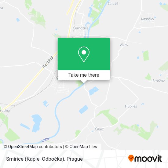 Smiřice (Kaple, Odbočka) map