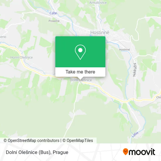 Карта Dolní Olešnice (Bus)