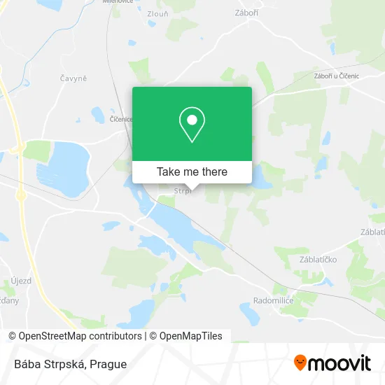 Карта Bába Strpská