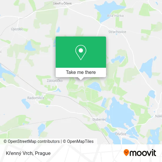 Křenný Vrch map