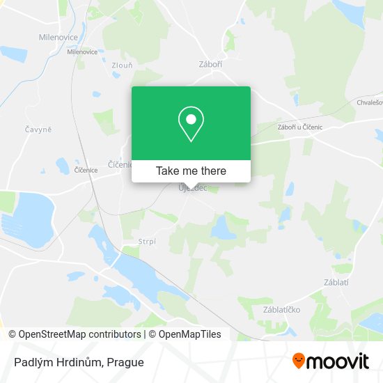 Padlým Hrdinům map