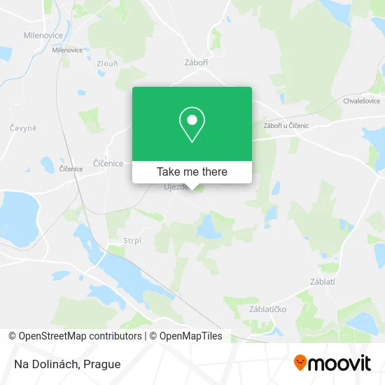 Карта Na Dolinách