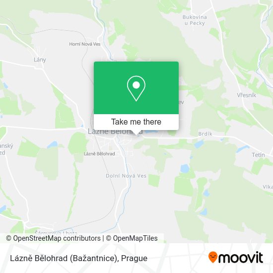 Lázně Bělohrad (Bažantnice) map
