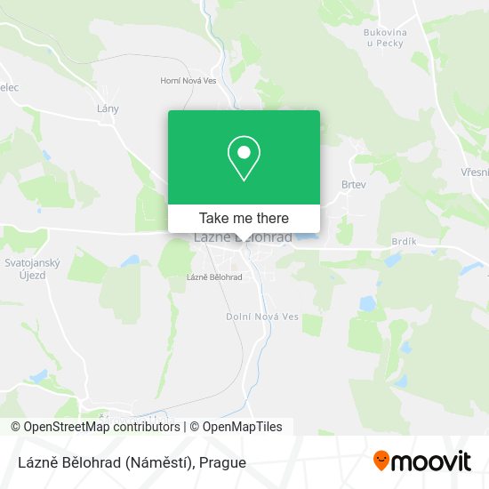 Lázně Bělohrad (Náměstí) map