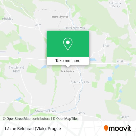 Lázně Bělohrad (Vlak) map