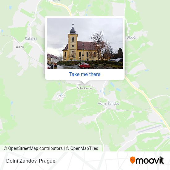 Dolní Žandov map