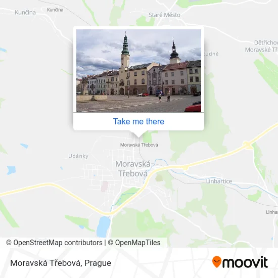 Карта Moravská Třebová