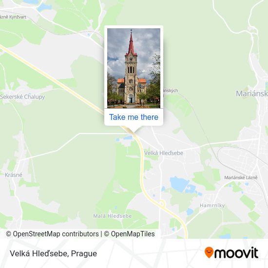 Карта Velká Hleďsebe