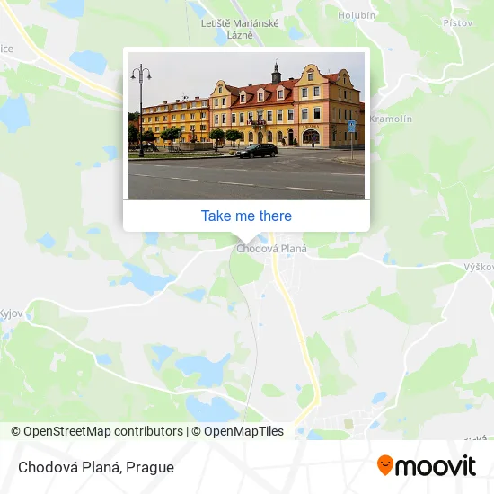 Карта Chodová Planá