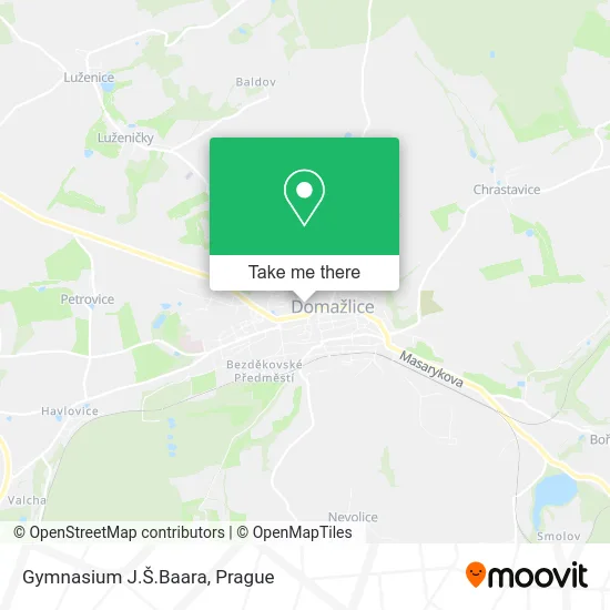 Gymnasium J.Š.Baara map