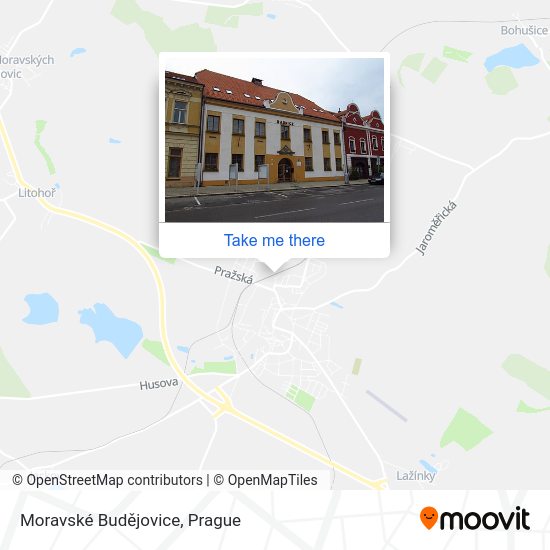 Moravské Budějovice map