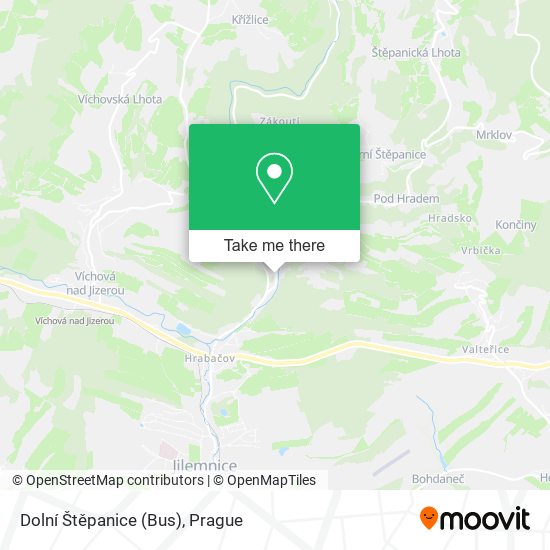 Dolní Štěpanice (Bus) map