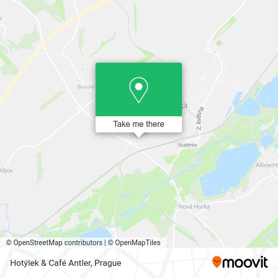 Hotýlek & Café Antler map