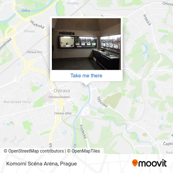 Карта Komorní Scéna Aréna