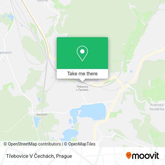 Třebovice V Čechách map