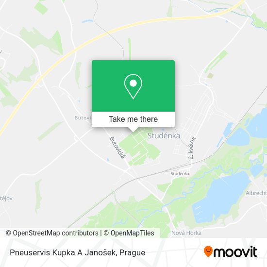 Pneuservis Kupka A Janošek map