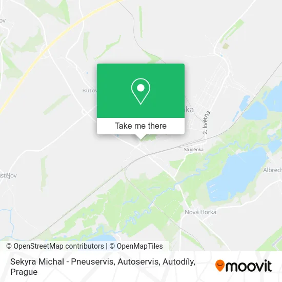 Карта Sekyra Michal - Pneuservis, Autoservis, Autodíly