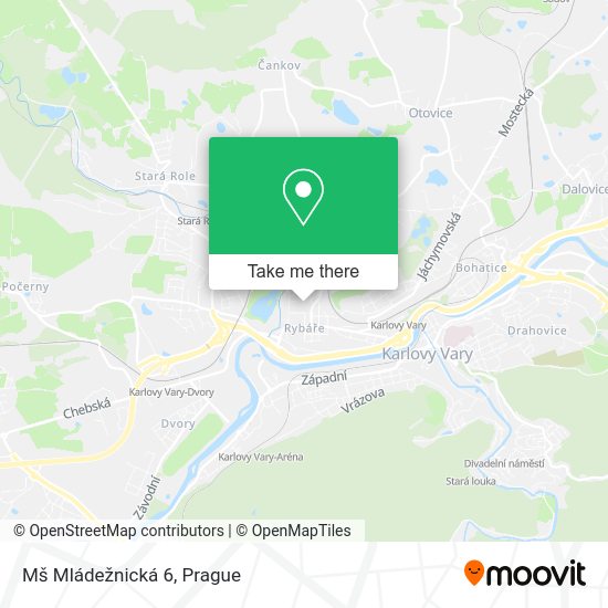 Карта Mš Mládežnická 6