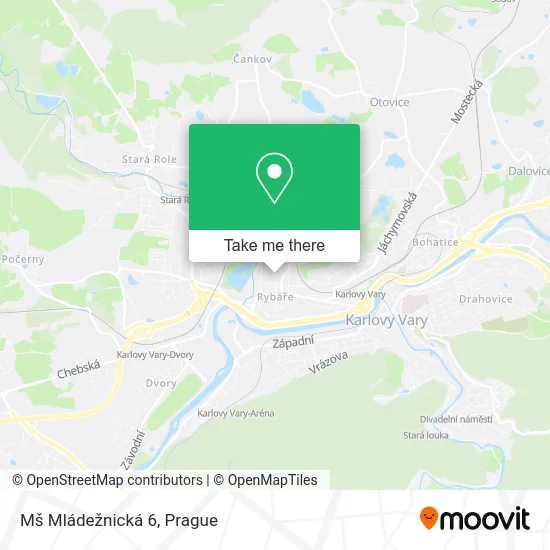 Карта Mš Mládežnická 6