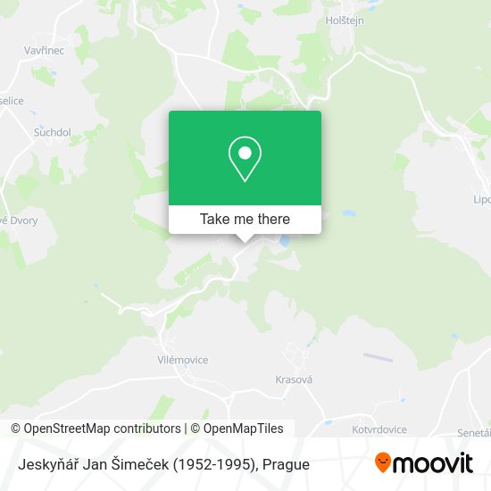Jeskyňář Jan Šimeček (1952-1995) map