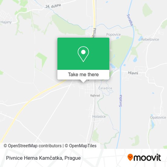 Карта Pivnice Herna Kamčatka