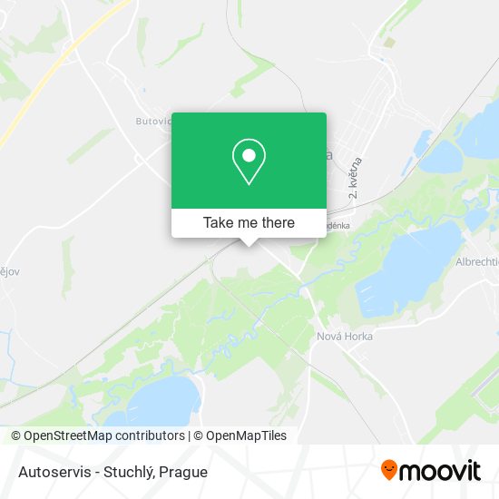 Autoservis - Stuchlý map
