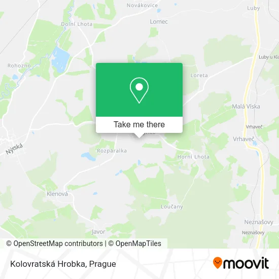 Карта Kolovratská Hrobka