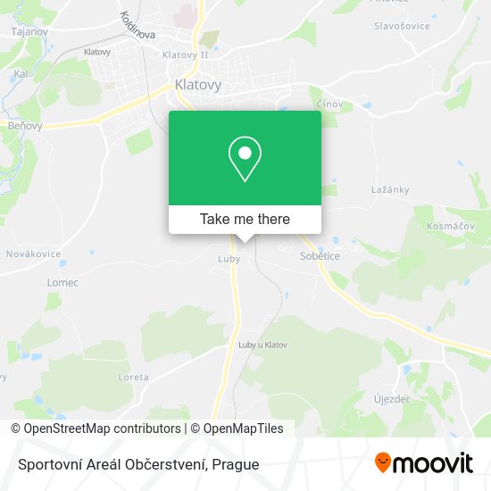 Sportovní Areál Občerstvení map