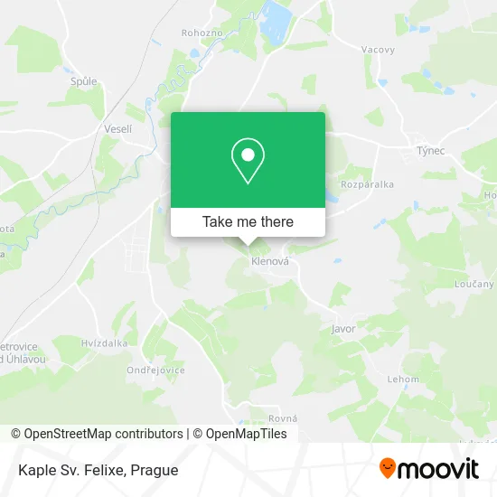 Карта Kaple Sv. Felixe