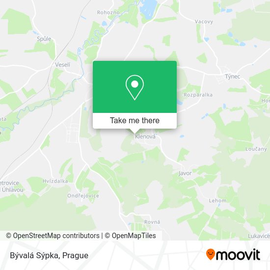 Bývalá Sýpka map