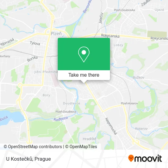 Карта U Kostečků