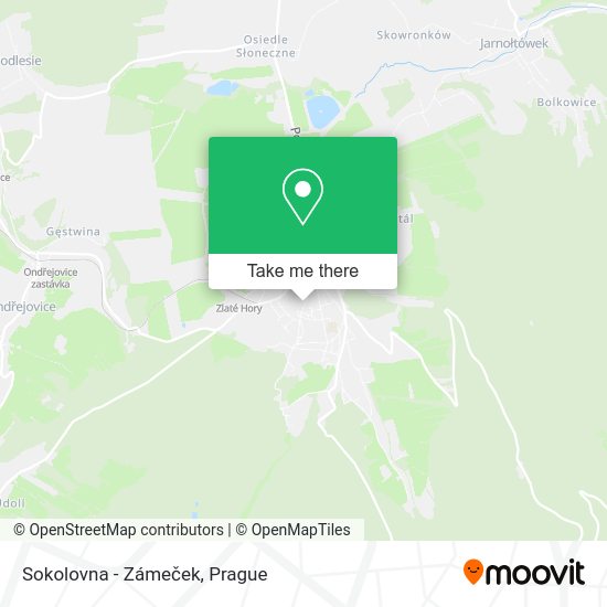 Sokolovna - Zámeček map