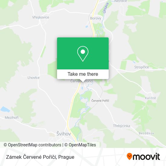 Zámek Červené Poříčí map