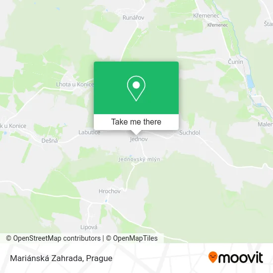 Карта Mariánská Zahrada