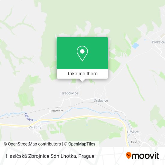 Hasičská Zbrojnice Sdh Lhotka map