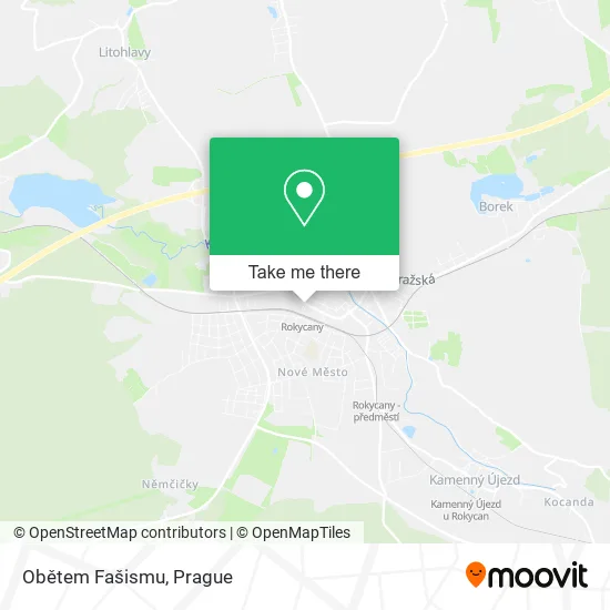 Карта Obětem Fašismu