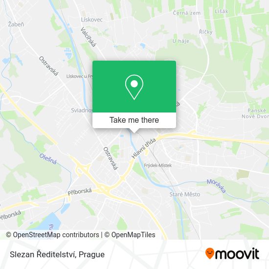 Slezan Ředitelství map