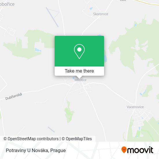 Карта Potraviny U Nováka