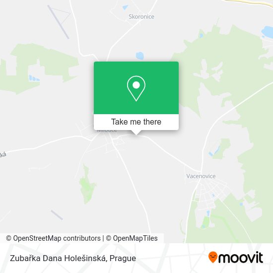 Zubařka Dana Holešinská map