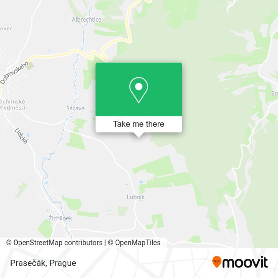 Карта Prasečák
