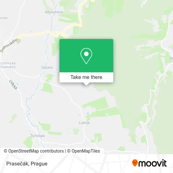 Карта Prasečák