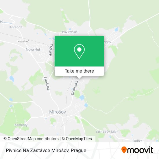 Pivnice Na Zastávce Mirošov map