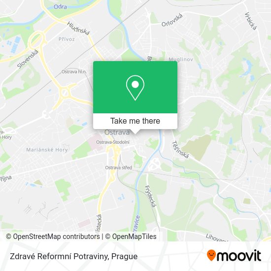 Zdravé Reformní Potraviny map